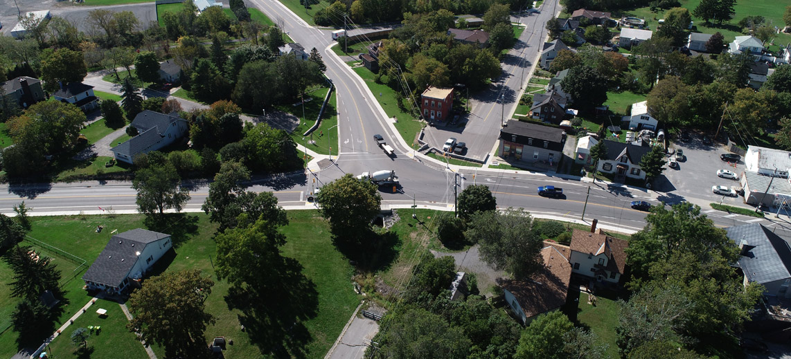 Harrowsmith Intersection and Roadworks